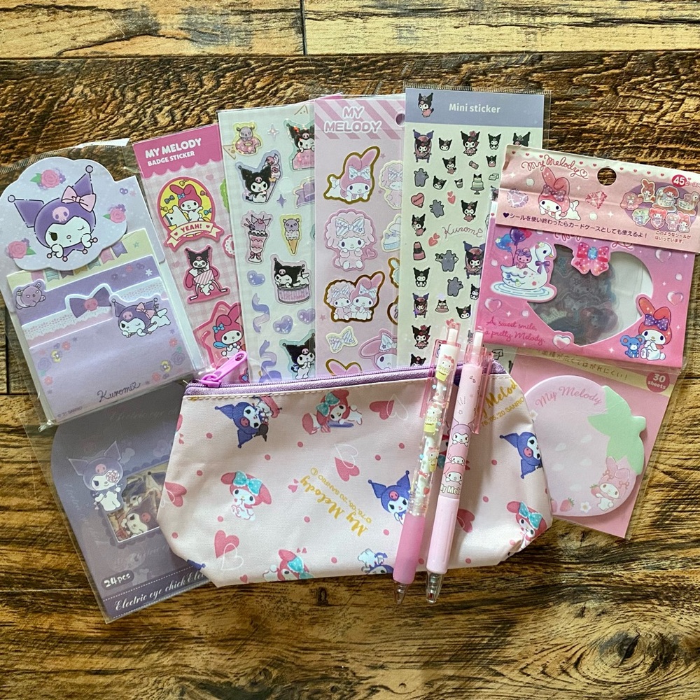 Kuromi & My Melody Sanrio Stationery Set 2